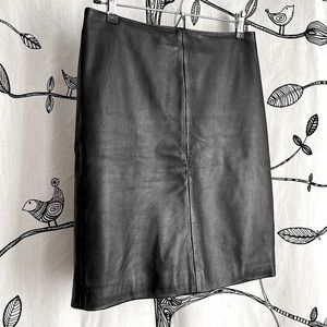 ALLSAINTS Leather zip skirt